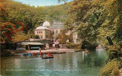Picture Postcard> Matlock Bath River Derwent And Grand Pavilion [Salmon] • £3.49